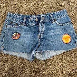 Denim shorts